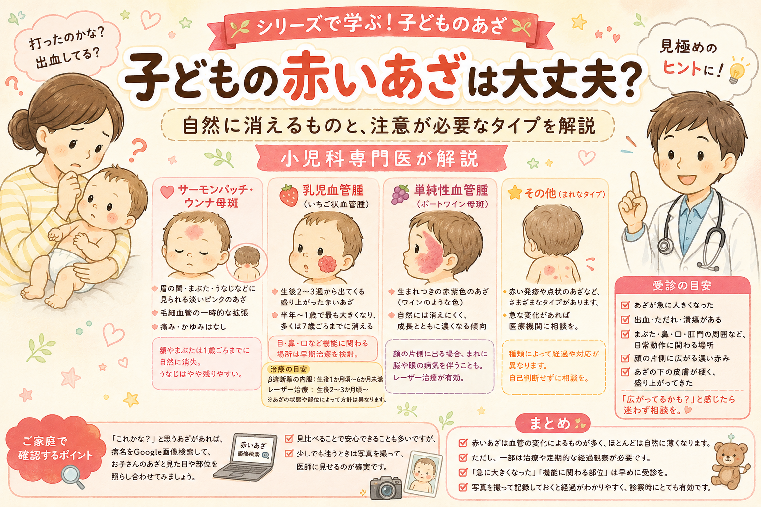 赤ちゃんの“あざ”これって大丈夫？― 「赤いあざ」編