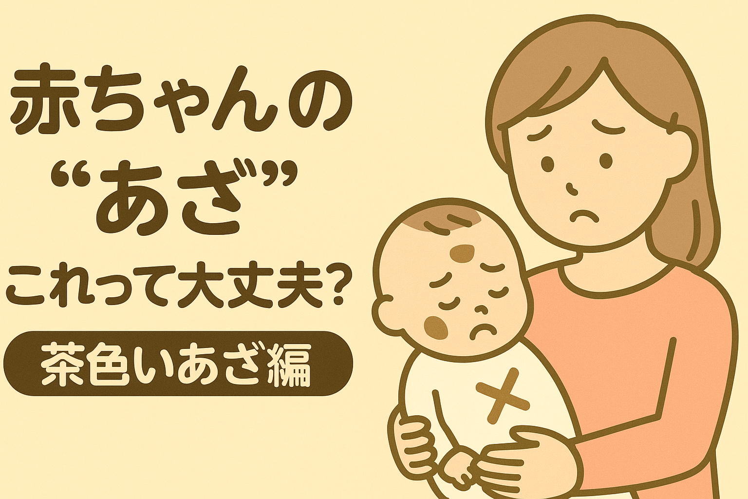 赤ちゃんの“あざ”これって大丈夫？―茶色いあざ編