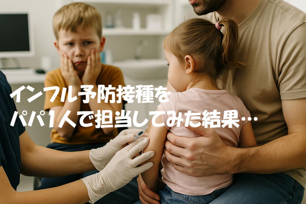 インフル予防接種をパパ1人で担当してみた結果…