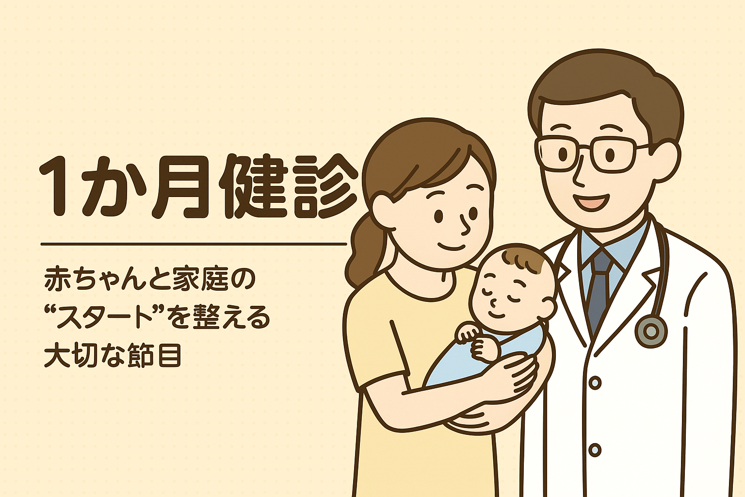 1か月健診 ― 赤ちゃんと家庭の“スタート”を整える大切な節目