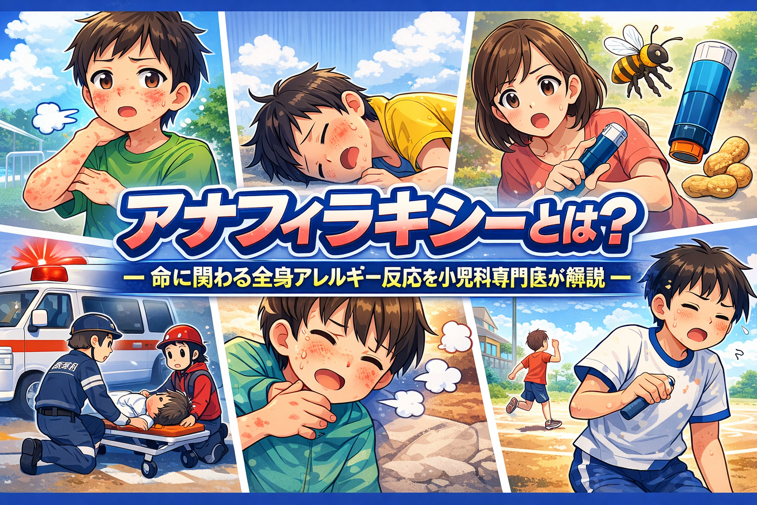 アナフィラキシーとは？― 命に関わる全身アレルギー反応を小児科専門医が解説
