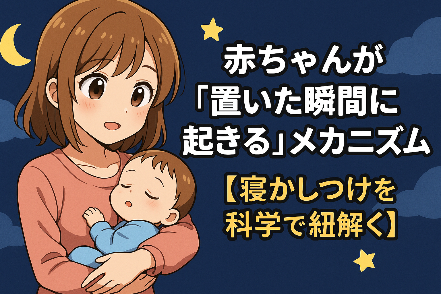 赤ちゃんが「置いた瞬間に起きる」メカニズム― 寝かしつけを科学で紐解く