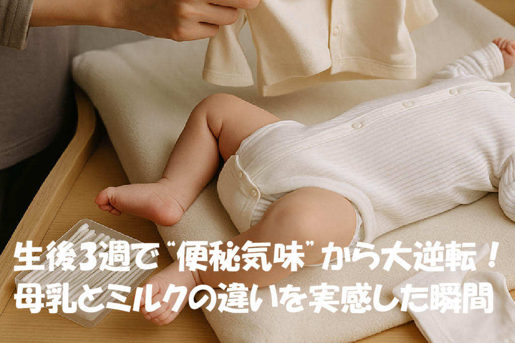 生後3週で“便秘気味”から大逆転！母乳とミルクの違いを実感した瞬間