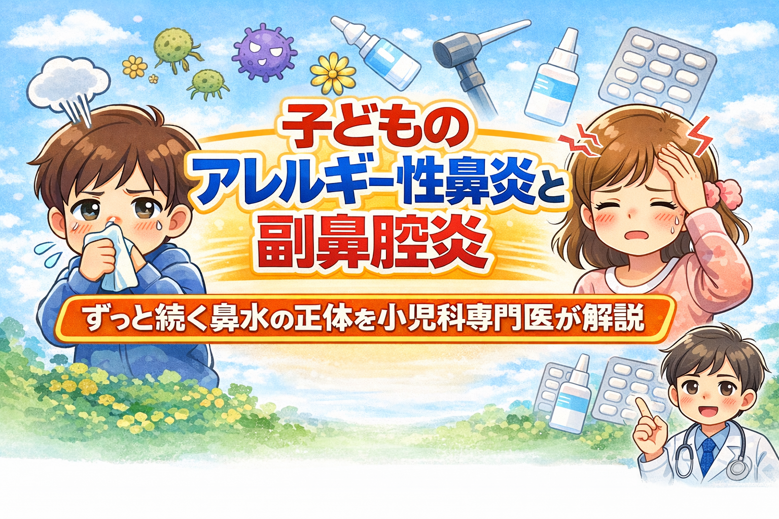 子どものアレルギー性鼻炎と副鼻腔炎― ずっと続く鼻水の正体を小児科専門医が解説