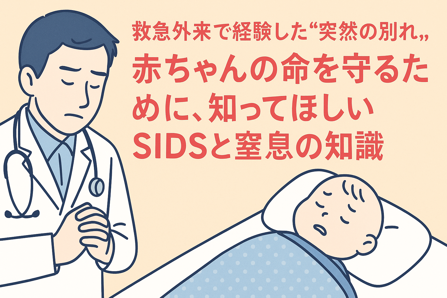 救急外来で経験した“突然の別れ”。ー赤ちゃんの命を守るために、知ってほしいSIDSと窒息の知識