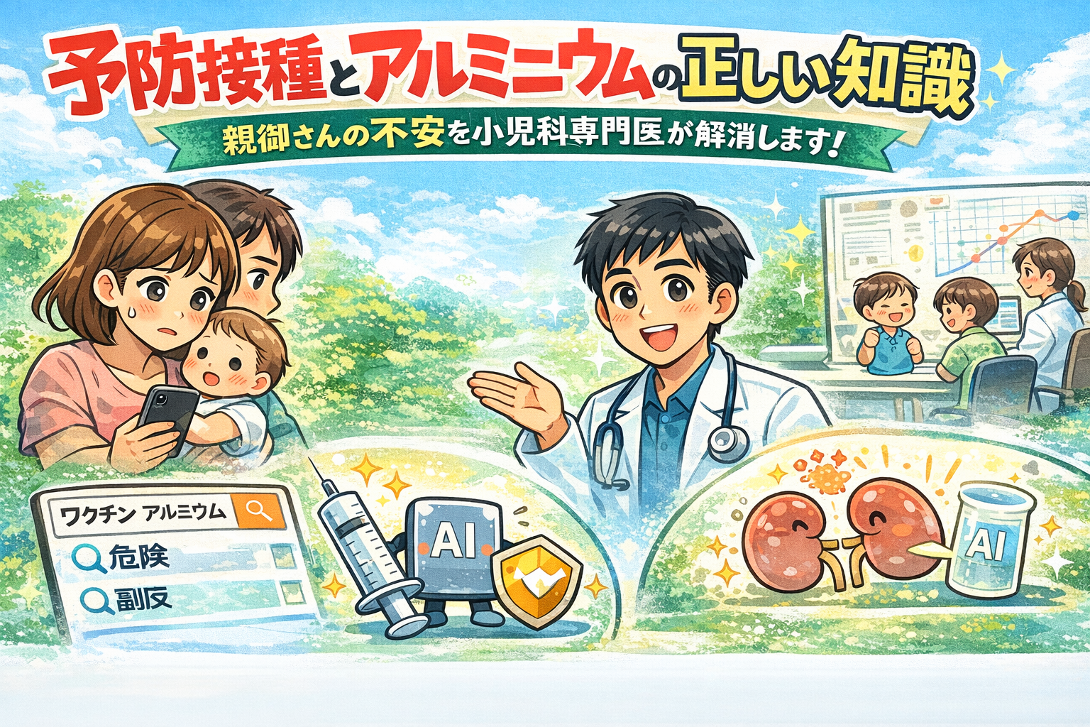 予防接種とアルミニウムの正しい知識― 親御さんの不安を小児科専門医が解消します！