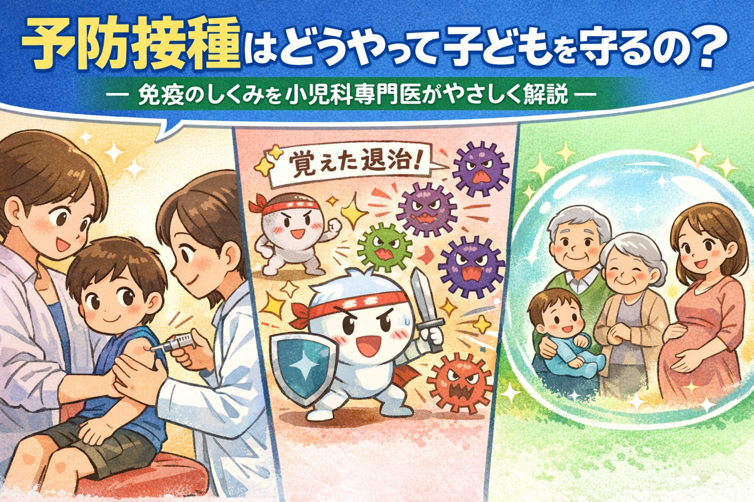 予防接種はどうやって子どもを守るの？― 免疫獲得のしくみを小児科専門医がやさしく解説