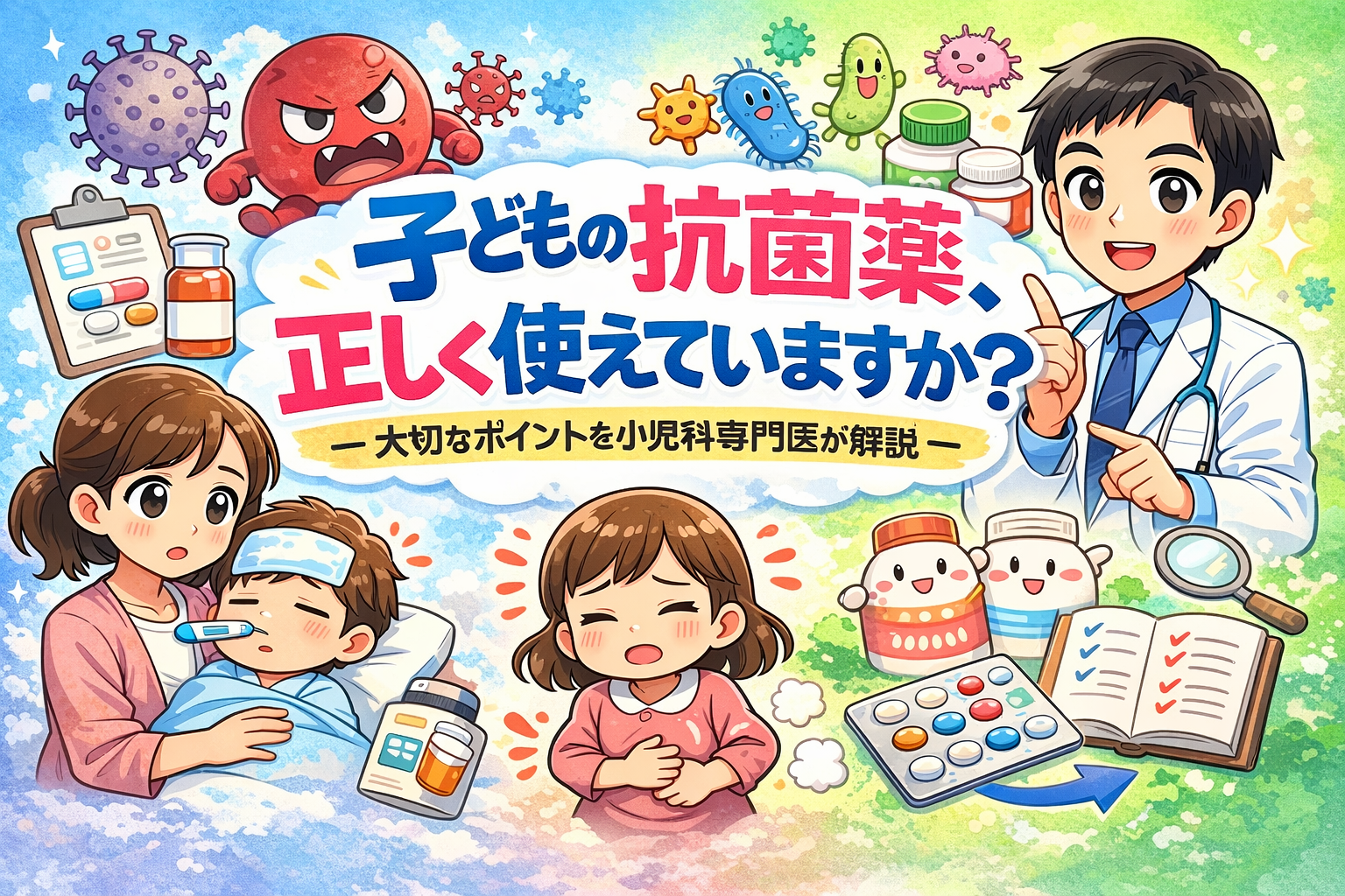 子どもの抗菌薬、正しく使えていますか？ 　― 大切なポイントを小児科専門医が解説