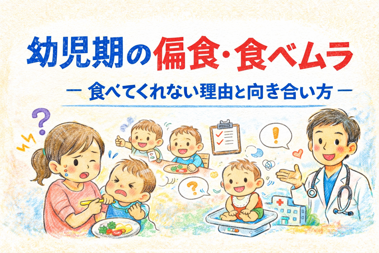 幼児期の偏食・食べムラ― 食べてくれない理由と向き合い方を小児科専門医が解説