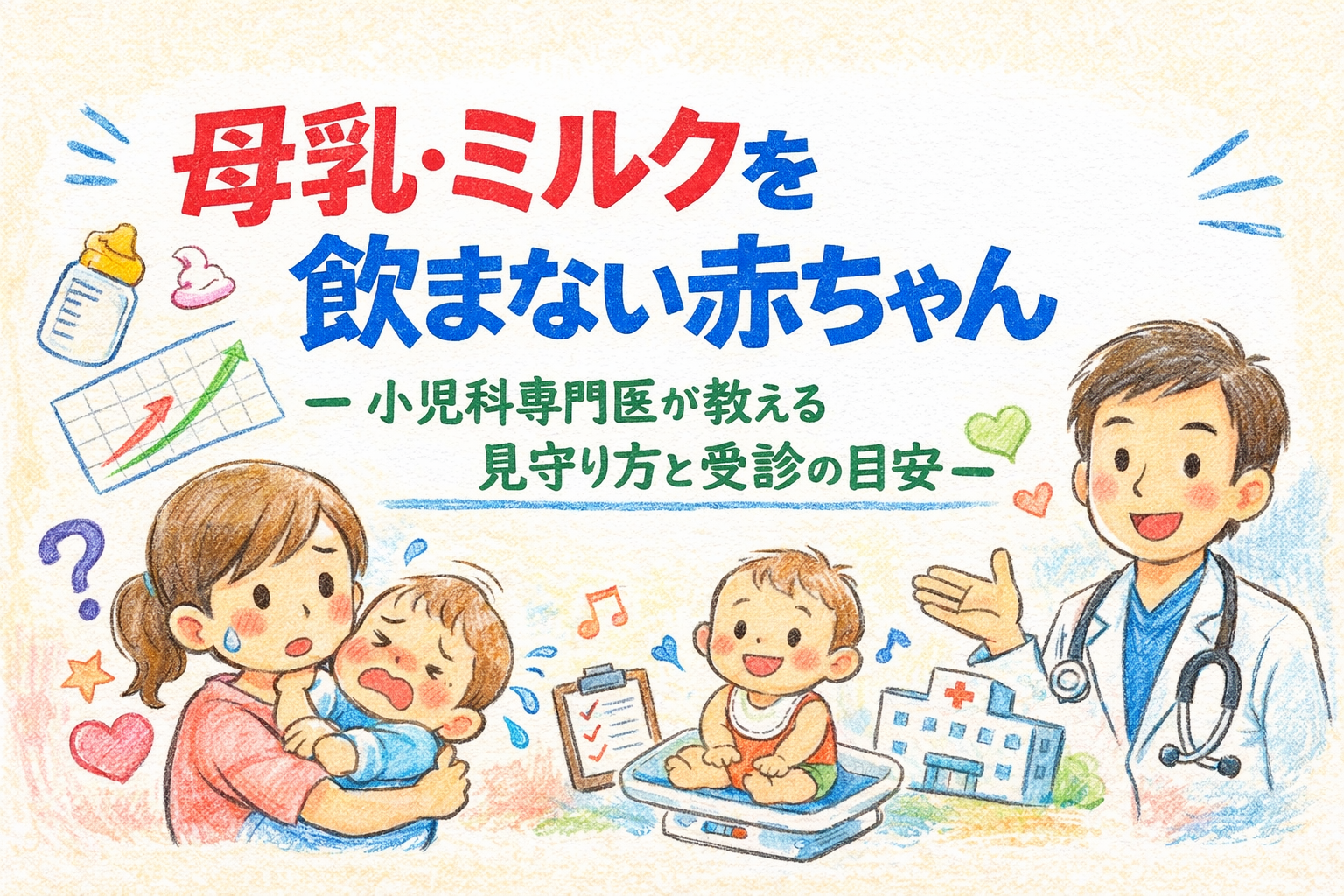 母乳・ミルクを飲まない赤ちゃん― 小児科専門医が教える見守り方と受診の目安