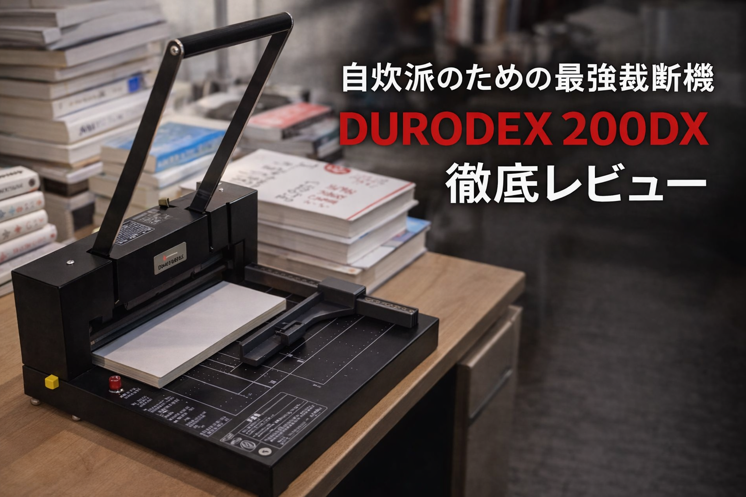 DURODEX 自炊裁断機 200DX 徹底レビュー― 本気で自炊する人が最後に辿り着くスタックカッター ―